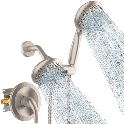 Système de douche complet avec valve brute