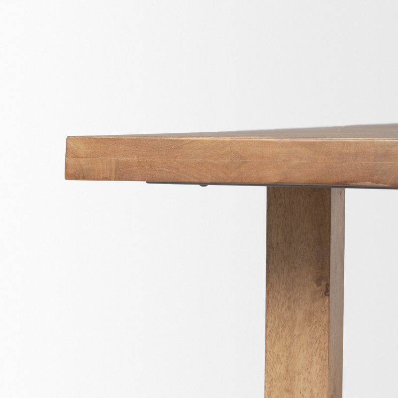 Suke Solid Wood Dining Table, Natural