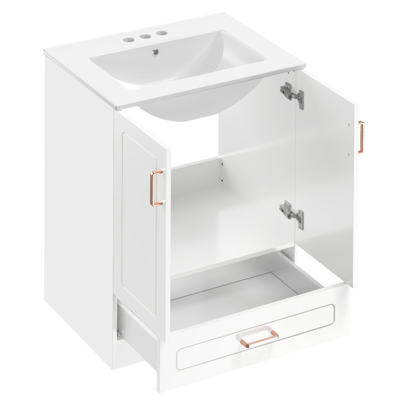 Meuble-lavabo simple 24,17 po avec comptoir d'évier