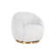 Fauteuil demi-tonneau en polyester 31 po Jago