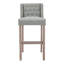 Upholstered 63cm Counter Bar Stools Dining Chairs Set of 2-161199633