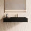Lavabo de salle de bain mural 30 po avec bassin droit Juniper - noir-70942133