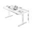 Bureau rectangulaire à hauteur réglable électrique-1195858113