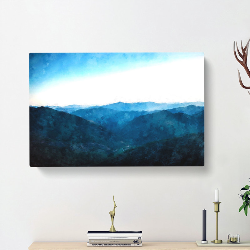 Mountain Range In Salamanca Spain - Wrapped Canvas, 60cm H x 91cm W x 3cm D