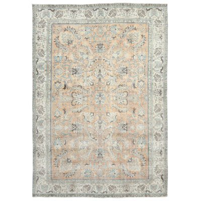 Tapis oriental traditionnel pêche 8X11 One-of-a-Kind