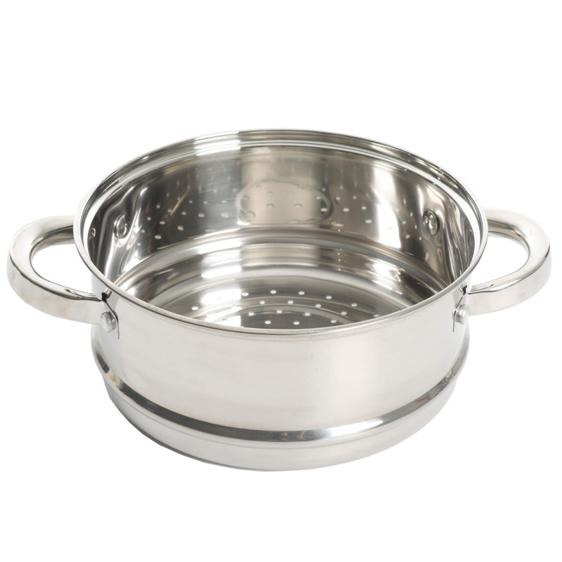 Oster Sangerfield 3 Qt Stainless Steel Steamer Set with Lid and Steamer Insert