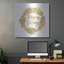 «Seasons Greetings Gold Wreath» par Cindy Jacobs, art mural en métal-73719696