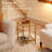 Modern 2-Tier Glass Side Table With Metal Frame - Space-Saving End Table With Storage Shelf For Bedroom And Living Room