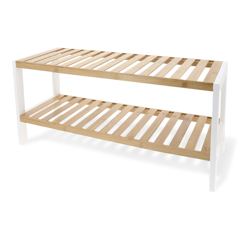 8 Pair Solid Wood Shoe Rack