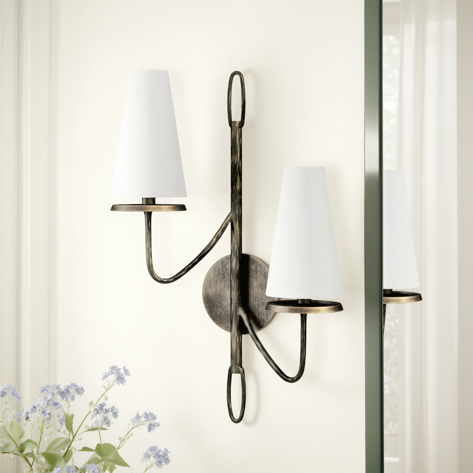 Walling 2-Light Armed Sconce, Pompeii Bronze