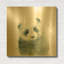 «Panda Cub» par Katrina Pete, art mural en métal doré, 36 po x 36 po-761993888