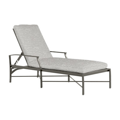 Monaco Wrought Aluminum Outdoor Chaise Lounge