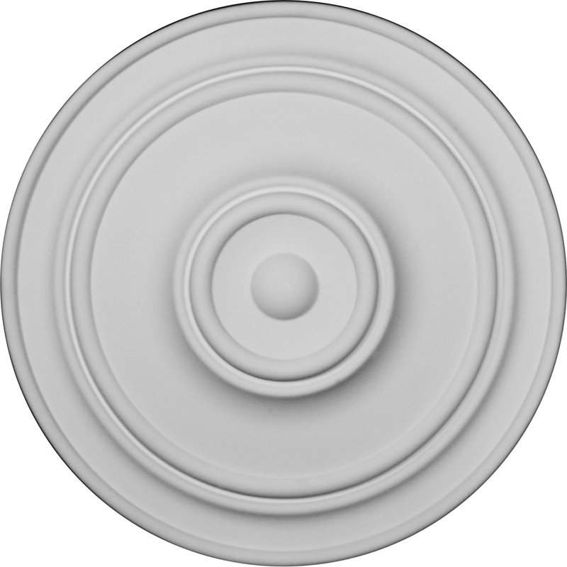 Médaillon de plafond classique Endurathane, 21 7/8 po x P 2 3/8 po (pour auvents jusqu'à 5 1/2 po), Avec un couche d'aprêt