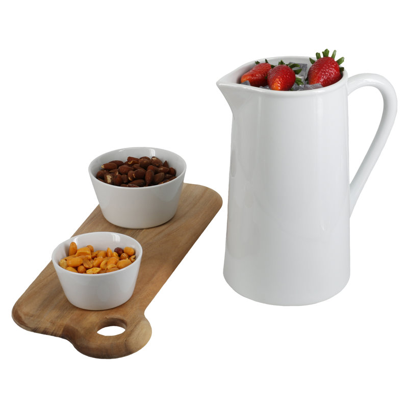 Oslo 6 oz White Porcelain Ramekin Baking Dishes Set