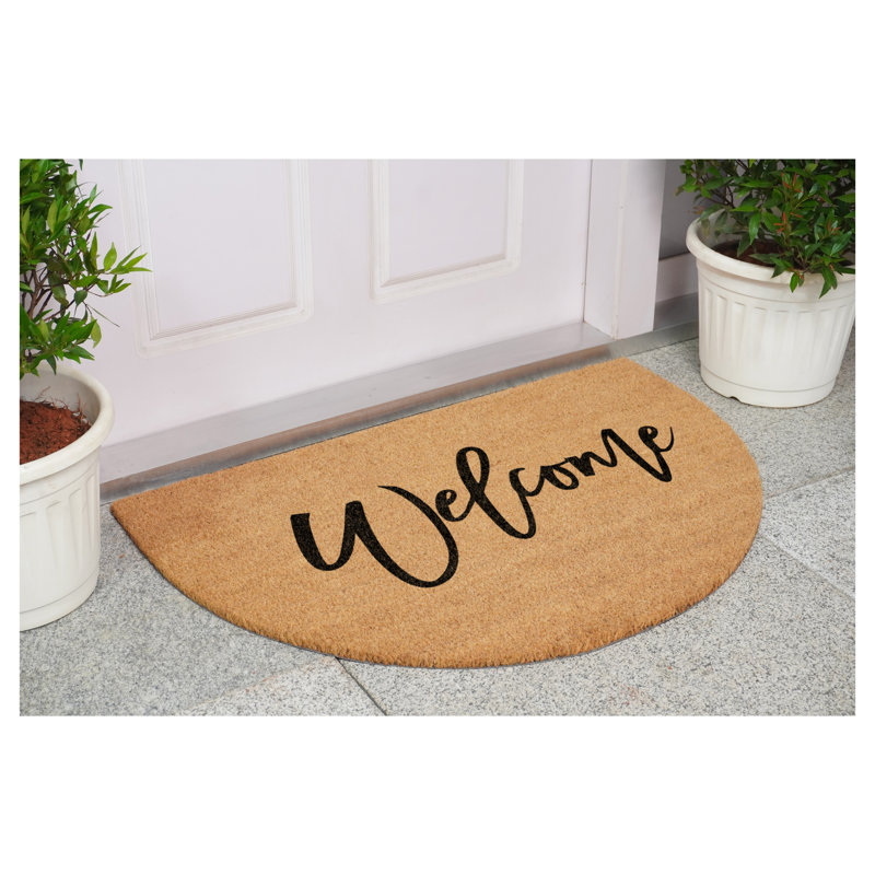 Paillasson demi-rond 24 po x 36 po