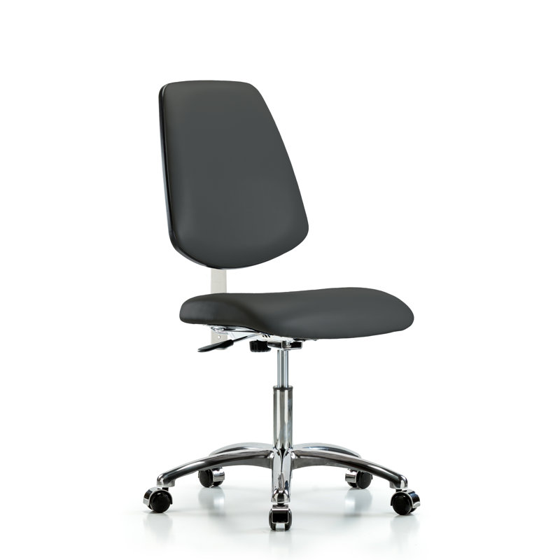 Chaise de travail Evie, Roulettes, Anthracite, Inclus