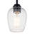 Ramblewood 1-Light Black Pendant with Satin Etched Glass Shade-1764388572-1870391130