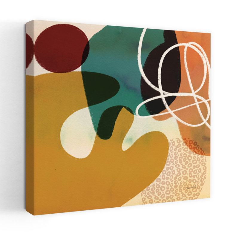 Variété IV, art contemporain moderne abstrait, H 18 po x l 18 po