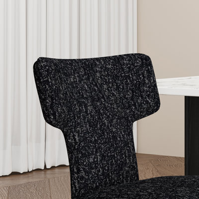 22.1" W Modern Upholstered Chenille Dining Chair Set Of 2