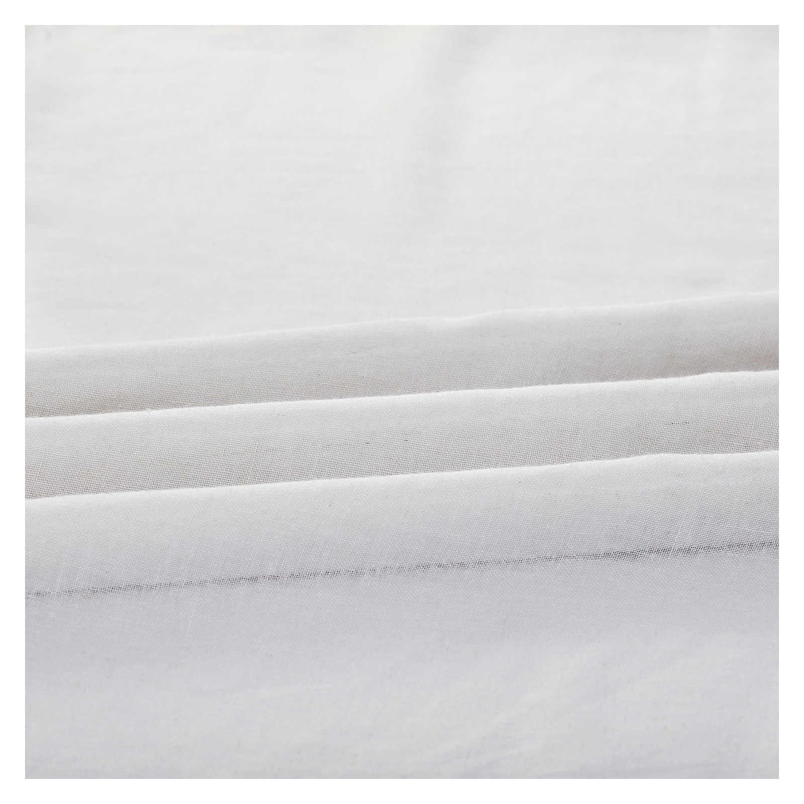 Larsa Sheer Linen Blend Curtain, White Orchid, 50" W x 108" L