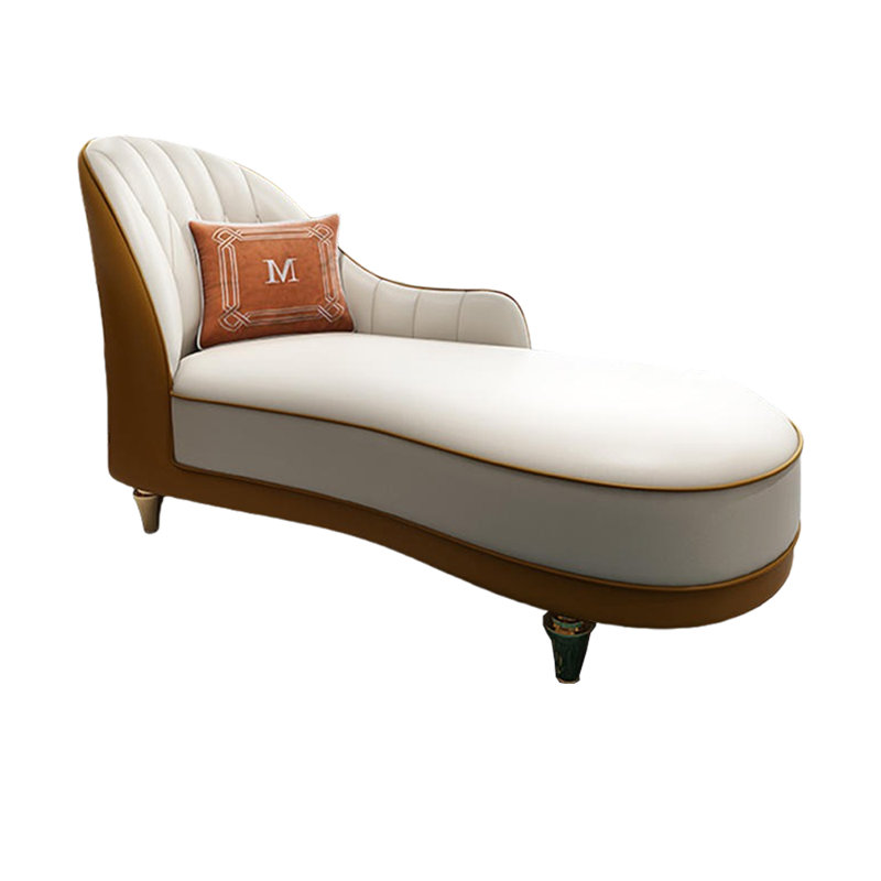 Fauteuil inclinable confortable en cuir avec rembourrage en éponge et chaise longue rembourrée