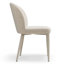 Ensemble de table de salle à manger ronde moderne avec chaises rembourrées, ensemble de table de cuisine à piédestal aspect bois pour 4-1327155022