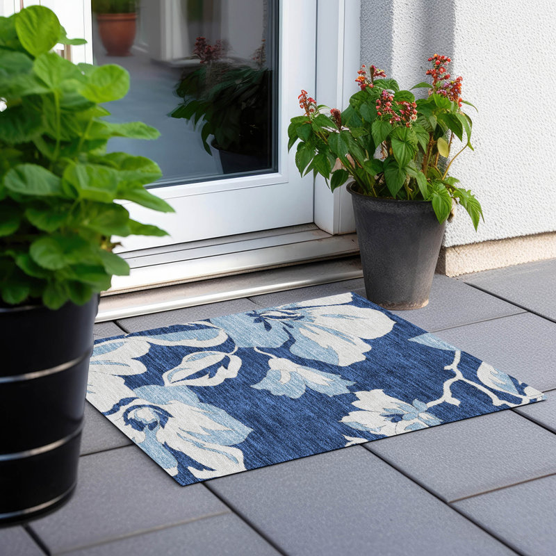 Tapis d'extérieur antidérapant Malchow, Rectangle 1 pi 8 po x 2 pi 6 po