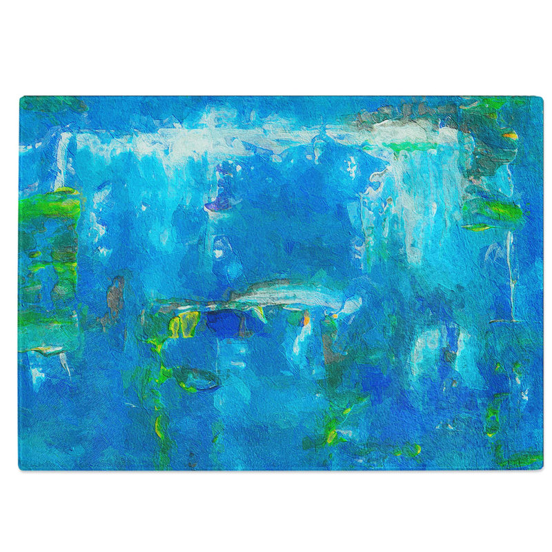 Tempered Glass Art Painting Vol.222 Chopping Board, 39 cm W x 28.5 cm L