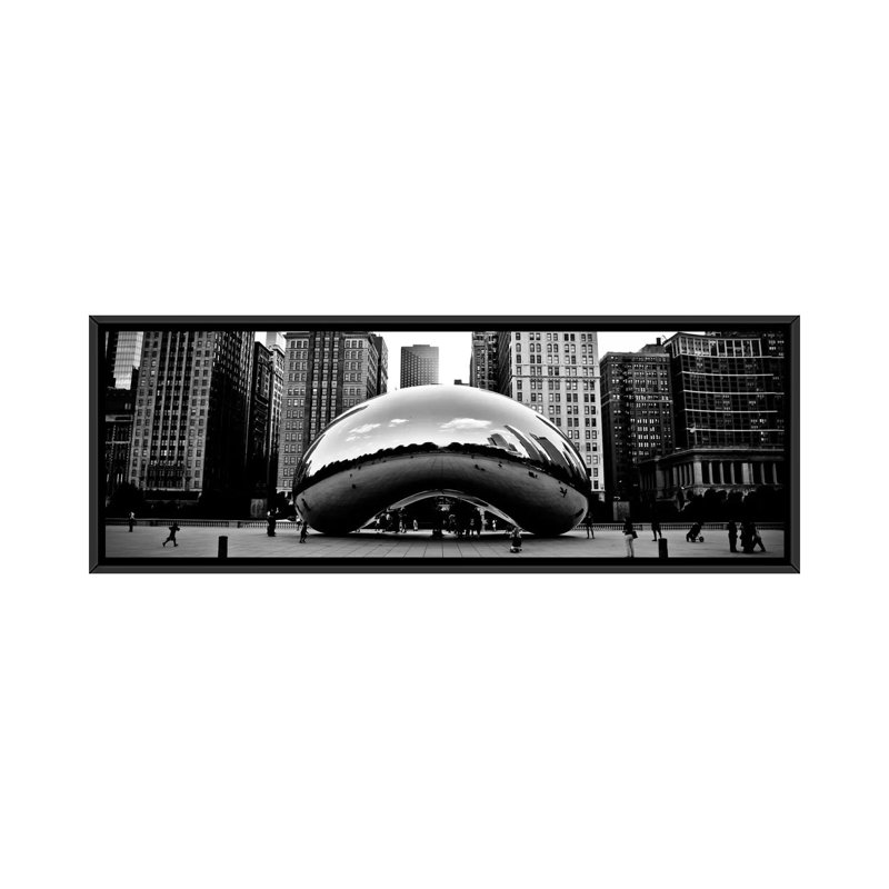 Modern & Contemporary, 20" H x 60" W x 1.5" D, Black Framed