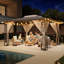 Pavillon de jardin à double toit 13 pi x 11 pi avec moustiquaire, abri de jardin robuste-123780554-129983633