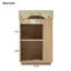 Meuble-lavabo 21,6 po avec lavabo en céramique Babbey