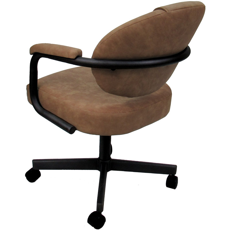Chaise avec accoudoirs Magaw, Noir