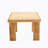 Modern and minimalist rectangular rattan tabletop with rubber wooden legs, imitation rattan woven Chinese side table