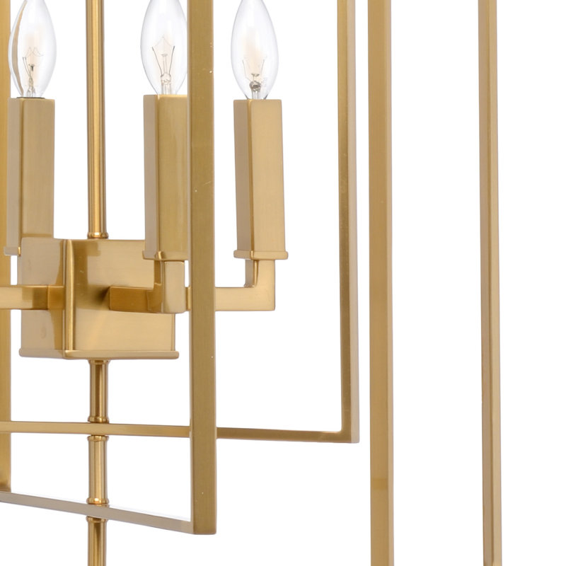 4 - Light Chandelier, Antique Brass