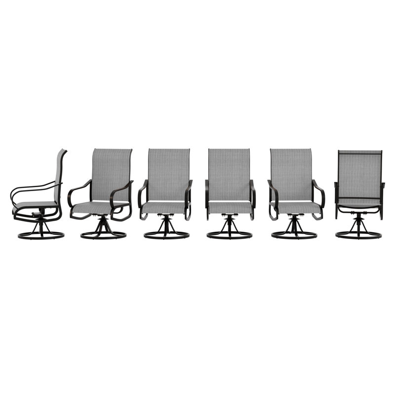 Fauteuil pour espace repas d'extérieur, Gris / Blanc