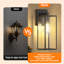 Luminaires d'extérieur 16 po Dusk to Dawn, lanterne murale imperméable, lumières extérieures antirouille pour la maison, la porte, le garage