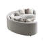 Boucle Sectional Sofa W/9 Pillows