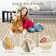 Plaid Machine Washable Rug with Rubber Backing Modern Non-Slip Carpet for Living Room, Bedroom, Dining Room, Office, Playroom, Nursery
