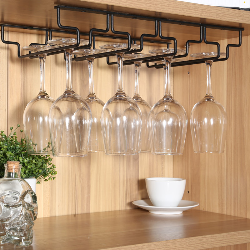 Dhanwati Wine Glass Rack Black