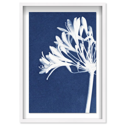 Cyan Bloom Print by Oliver Gal