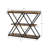 3-Tier Entryway Table with X-Shaped Metal Frame Hallway Table with Storage, Narrow Foyer Furniture Behind Sofa for Living Room, Brown-1389172280-1389172286-1389172285