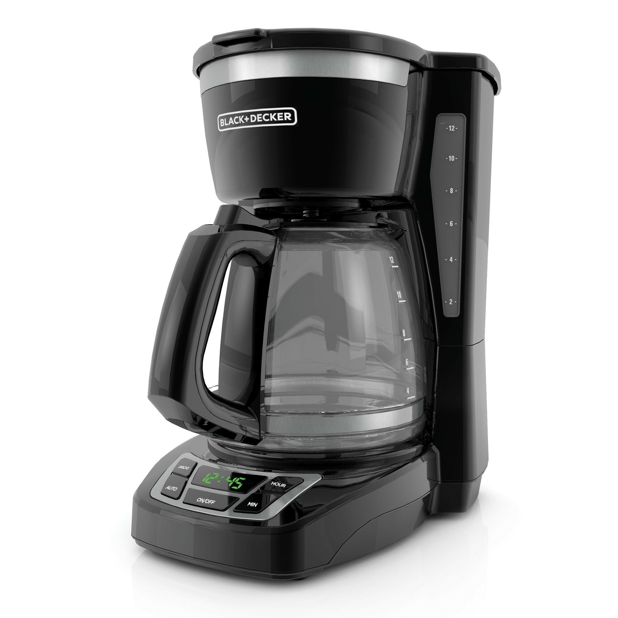 Black+Decker CM1160W-1 CM1160W 12-Cup Programmable Coffeemaker,  white/stainless steel