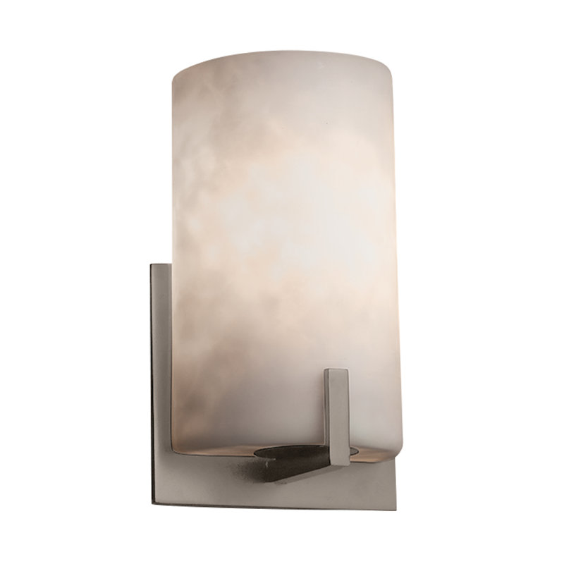 Applique murale 1 lumière Brey, Nickel brossé