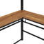 Lit en métal avec 3 couches de tablettes et bureau en L-107246145-107246146