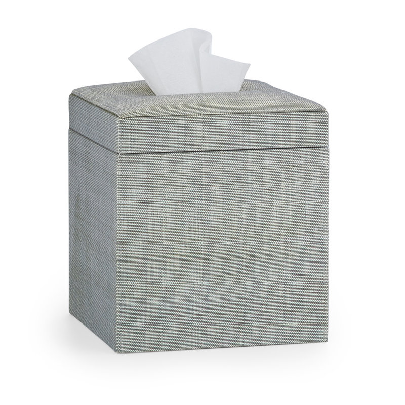Araba Silver Tissue Box Cover, Silver