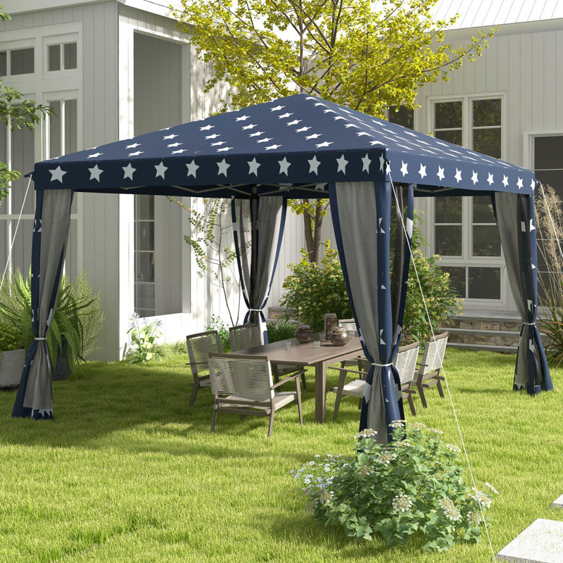 Pop Up Canopy Tent With Netting, Instant Gazebo, Ez Up Screen House Room With Carry Bag, Height Adjustable, For Outdoor, Garden, Patio