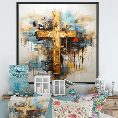 Divine Love, croix religieuse III sur toile