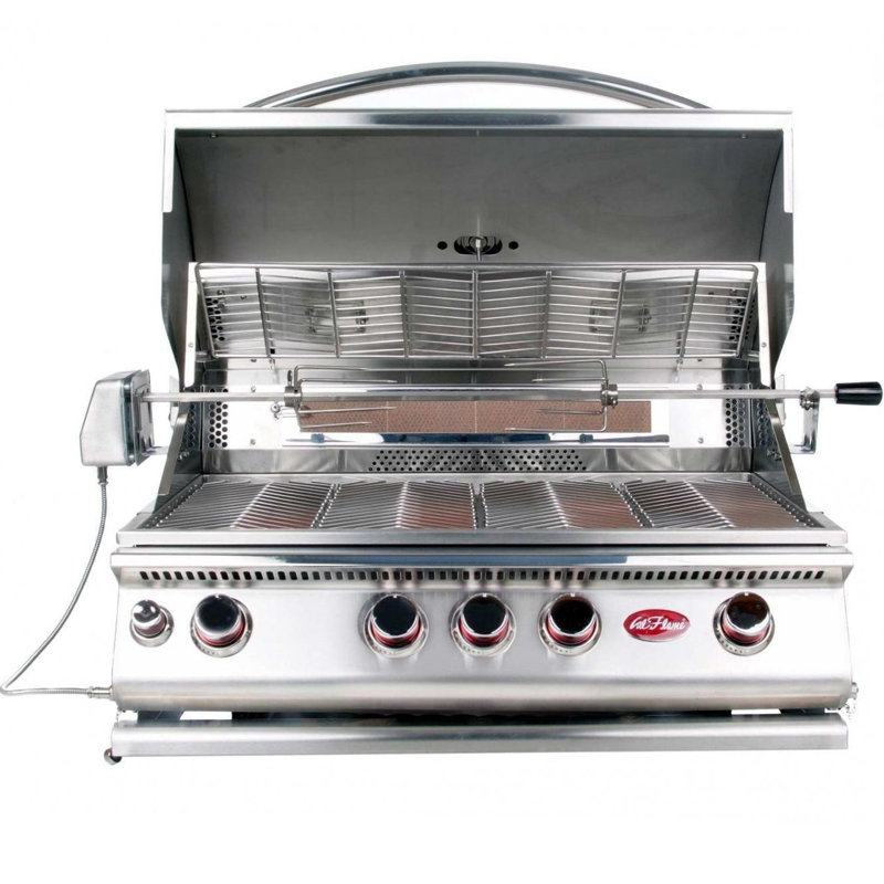 Cal Flame 4 - Burner Built-In Liquid Propane Infrared Gas Grill