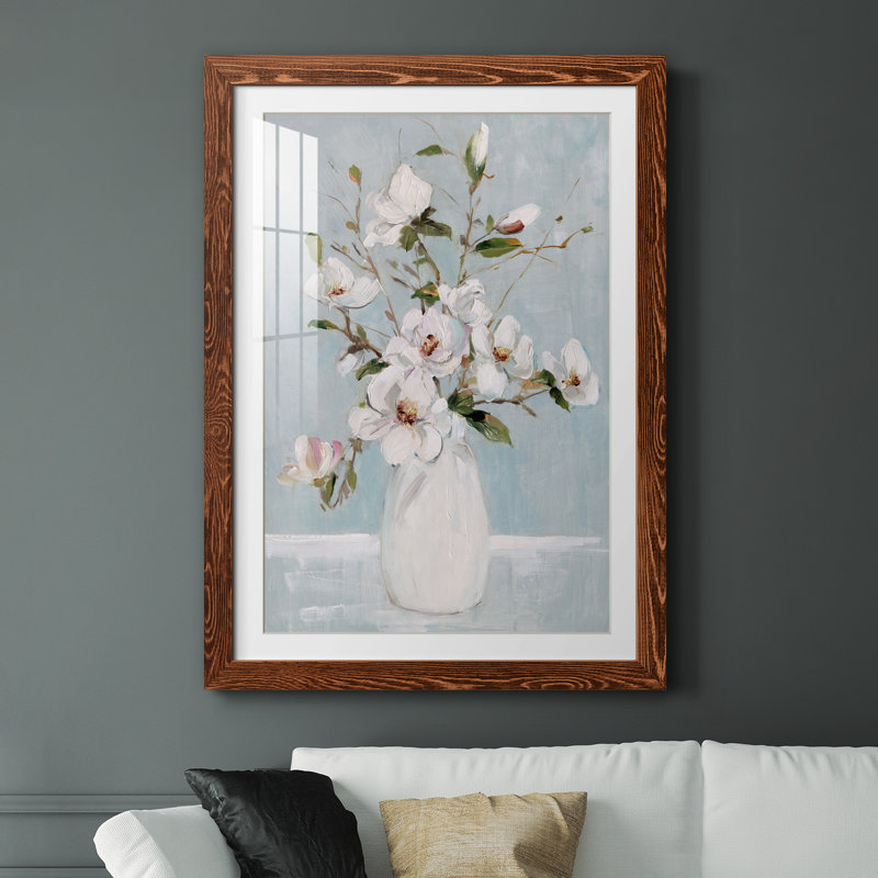 Magnolia Charm - reproduction de cadre photo sur papier, H 37,5 po x l 27,5 po x P 1,5 po, Érable