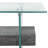 Kayley 39.4'' Glass Top Console Table-607793751